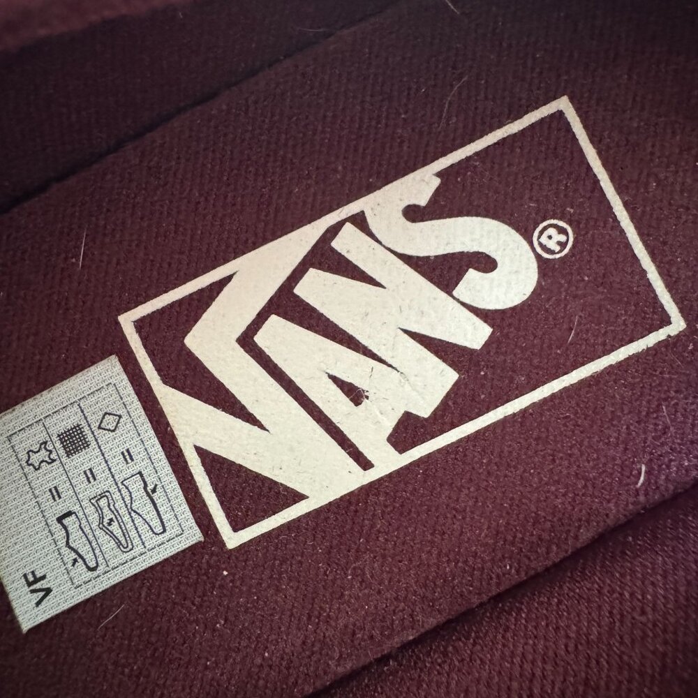 Vans Shoes Womens 6 Classic Skateboarding Sneakers Maroon Suede Leather Lace Up - Picture 6 of 8